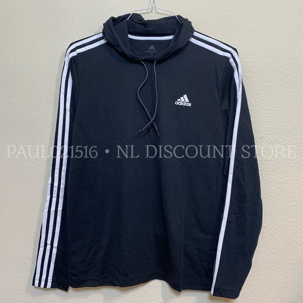 ADIDAS Men’s Pullover Hoodie Lightweight ~ Black ~ Sizes S XL XXL